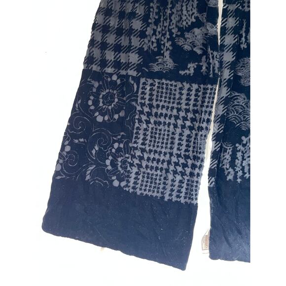 Henri Bendel Black Velvet Scarf - Vintage - Picture 1 of 8